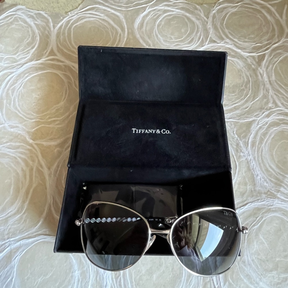 Tiffany & Co. Grey and Silver Sunglasses - Picture 10 of 11